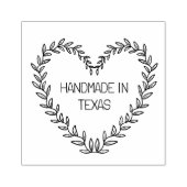 Texas Handmade Wreath Flowers Botanical DIY Rubberstempel (Afrduk)