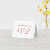 Texas Hanging Ornamenten kerstgroet Kaart (Gele Bloem)