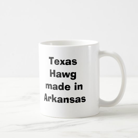 Texas Hawg gemaakt in Arkansas Koffiemok (Rechts)