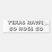 Texas HawgGo Hogs GO Bumpersticker (Voorkant)