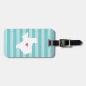 Texas Heart | Land van herkomst Bagagelabel (Voorkant horizontaal)