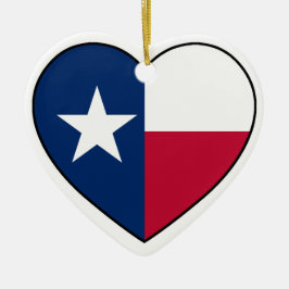 Texas Heart Ornament voor kerstboom