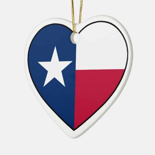 Texas Heart Ornament voor kerstboom (Links)