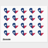 Texas Heart Sticker, Patriotic Texas Flag Hart Sticker (Vel)