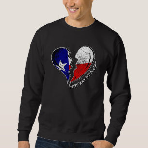 Texas Heartbreaker Texas Flag Broken Heart Texan H Trui