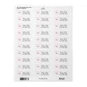 Texas Hearts Bruiloft Retouradres Labels (Full Sheet)