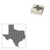 Texas Hearts Rubberstempel (Gestempeld)