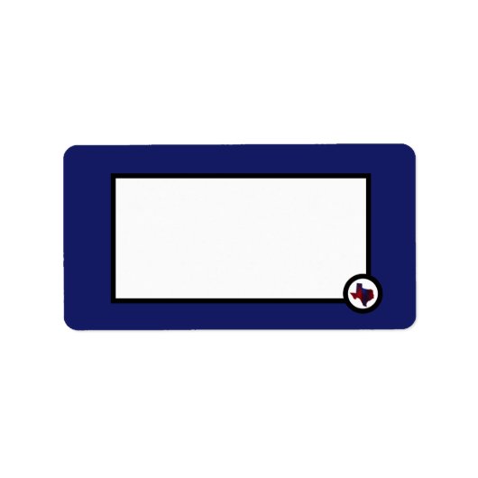 Texas Hedendaags design Etiket (Voorkant)