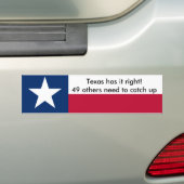 Texas heeft het goed! bumpersticker (Op auto)