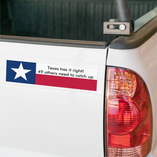Texas heeft het goed! bumpersticker (Op Truck)