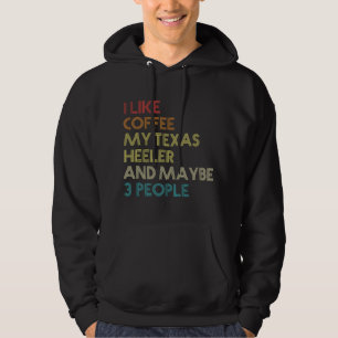 Texas Heeler-hondeneigenaar koffieliefhebbers vint Hoodie