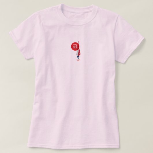 Texas Heli Bash Design 4. Grijs T-shirt (Design voorkant)