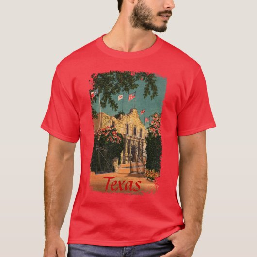  Texas - Het Alamo Mannen T-shirt (Voorkant)
