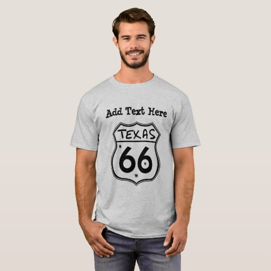 Texas Highway 66 T-shirt (Voorkant volledig)