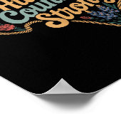 Texas Hill Country 2025 Texas Strong Retro Motivat Poster (Hoek)