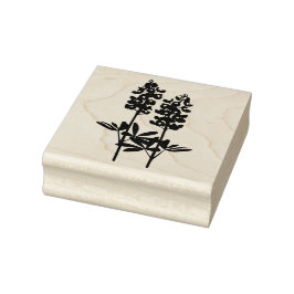 Texas Hill Country Bluebonnets Rubber Art Stamp Rubberstempel