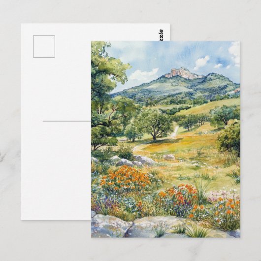 Texas Hill Country Briefkaart (Voorkant / Achterkant)