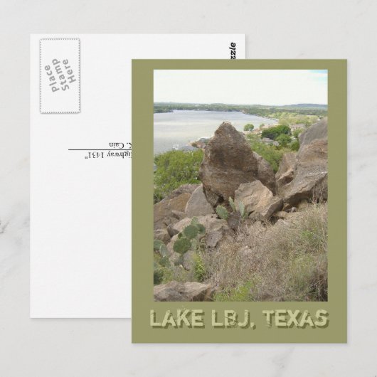 Texas Hill Country Briefkaart (Voorkant / Achterkant)