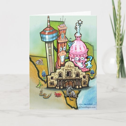 Texas Hill Country Card Kaart (Voorkant)