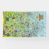 Texas Hill Country Cartoon Map Spandoek (Horizontaal)