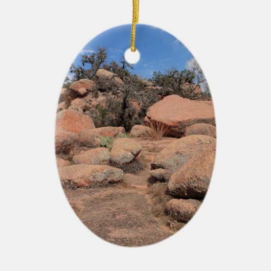Texas Hill Country Enchanted Rock State Park Keramisch Ornament (Voorkant)