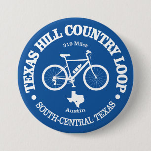 Texas Hill Country (fietsen) Ronde Button 7,6 Cm