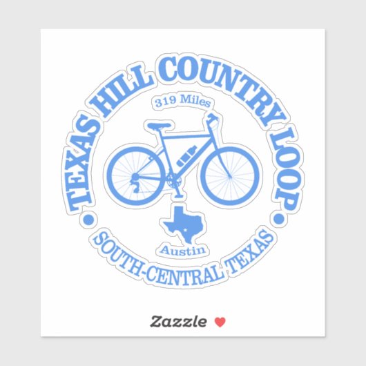 Texas Hill Country (fietsen) Sticker (Vel)