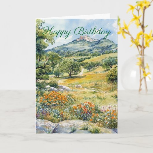 Texas Hill Country Kaart (Gele Bloem)