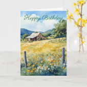 Texas Hill Country Kaart (Gele Bloem)