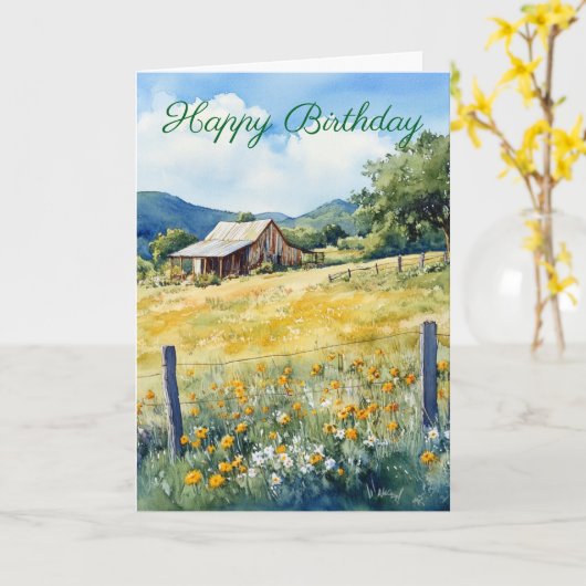 Texas Hill Country Kaart (Gele Bloem)