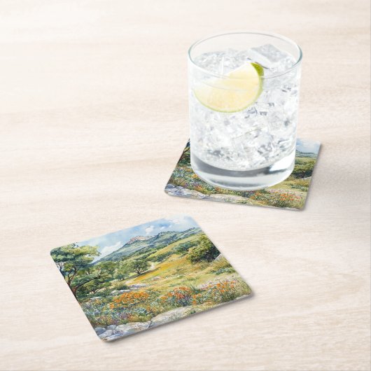 Texas Hill Country Kartonnen Onderzetters (Insitu)