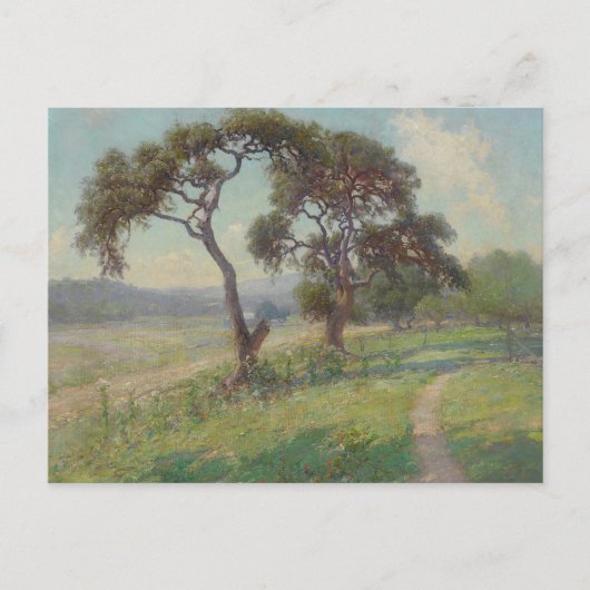 Texas Hill Country Landschap, Onderdonk Briefkaart (Voorkant)