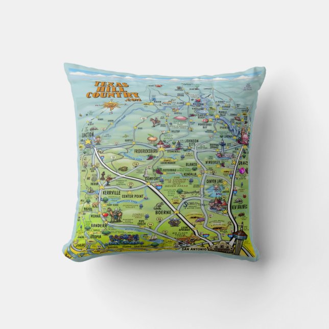 Texas Hill Country Pillow Kussen (Voorkant)