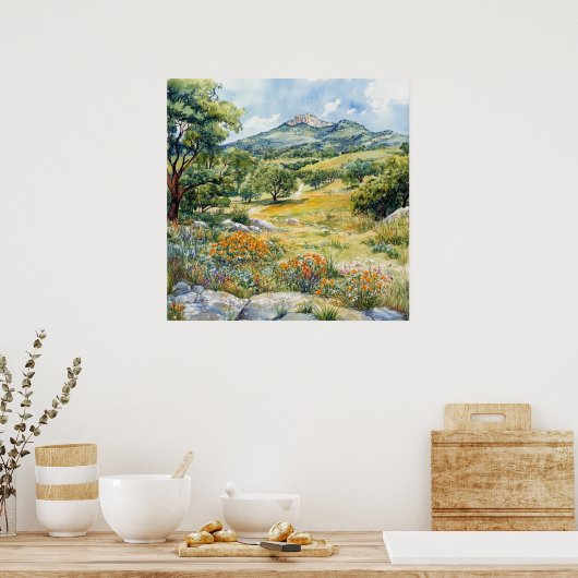 Texas Hill Country Poster (Keuken)