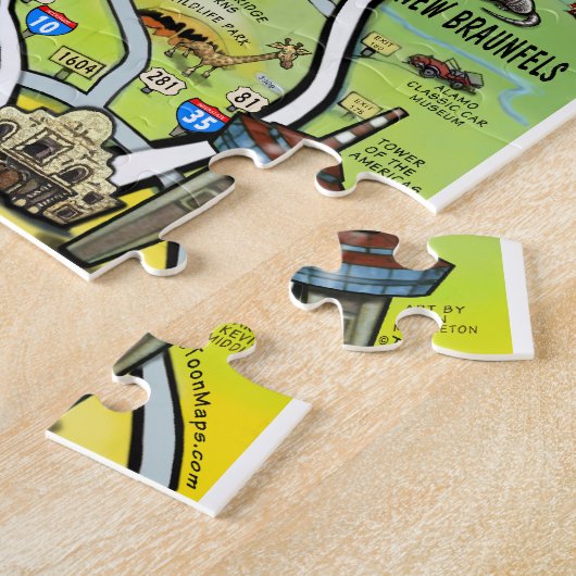 Texas Hill Country Puzzle Legpuzzel (Zijkant)