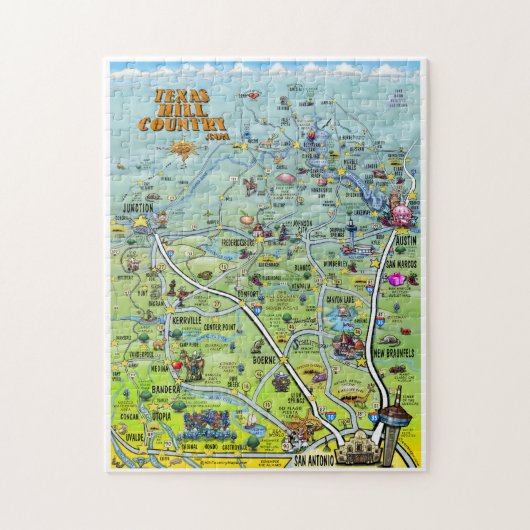 Texas Hill Country Puzzle Legpuzzel (Verticaal)
