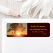 Texas Hill Country Sunrise, retouradreslabels Etiket (Insitu)