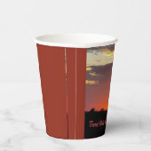 Texas Hill Country Sunset Paper cup Papieren Bekers (Rechts)