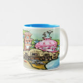 Texas Hill Country Two-Tone Coffee Mok (Voorkant rechts)