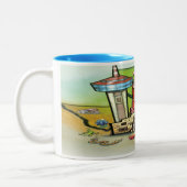 Texas Hill Country Two-Tone Coffee Mok (Links)