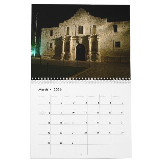 Texas Hill Land 2024 Kalender (Mar 2026)