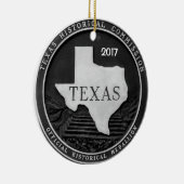Texas Historische Medallion Keramisch Ornament (Rechts)