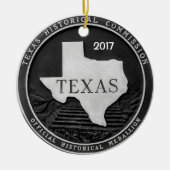 Texas Historische Medallion Keramisch Ornament (Voorkant)