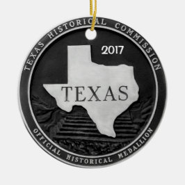 Texas Historische Medallion Keramisch Ornament