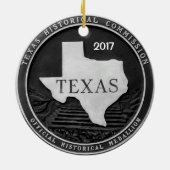 Texas Historische Medallion Keramisch Ornament (Achterkant)