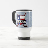 Texas Hockey Flag Logo Travel Cup Reisbeker (Voorkant links)