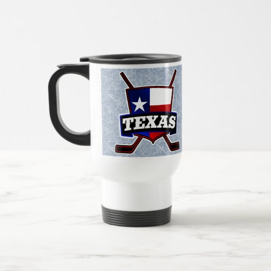 Texas Hockey Flag Logo Travel Cup Reisbeker (Links)