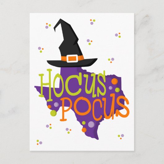 Texas Hocus Pocus Halloween Briefkaart (Voorkant)