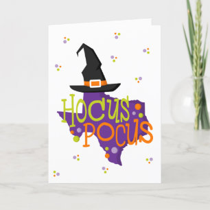 Texas Hocus Pocus Halloween Feestdagen Kaart
