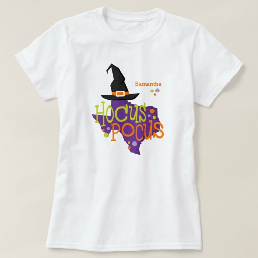 Texas Hocus Pocus Halloween T-shirt (Design voorkant)